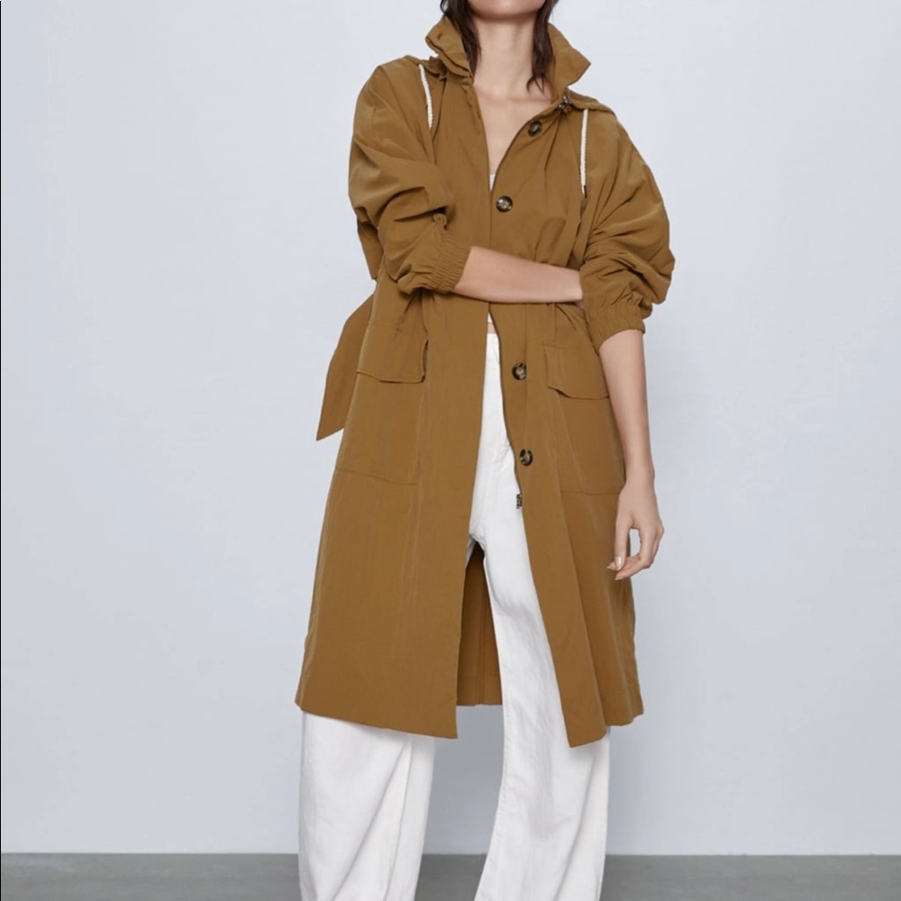 ‼️SOLD‼️Zara trenchcoat - Picture 1 of 4